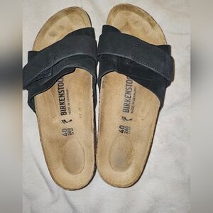 Birkenstock Black Suede Sandals